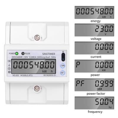 China DDS548MR Upgraded 5-100A 230V Multifunctional Single Phase Chinese Electricity Meter DDS548MR for sale