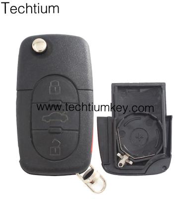 China Replace Car Audi 3+1 Remote Key Button Shell Main Case (Big 2032 Battery) for sale