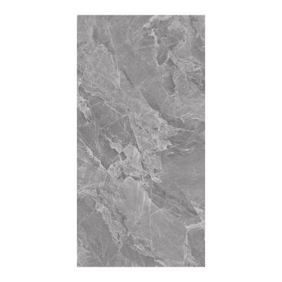 China Wholesale 750*1500 Acid Resistant Polished Dark Gray Home Luxury Bathroom Marble Tiles Walls And Floors for sale