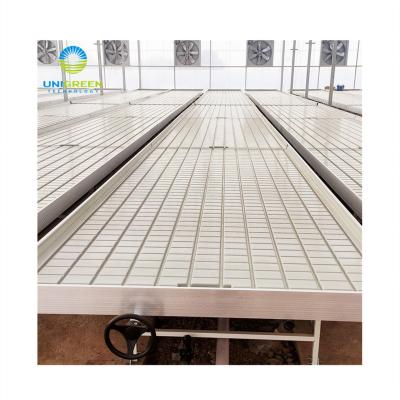 China Greenhouse System 4x8 Seeding Equipment 4x8 Rolling Ebb and Flow Table Flood Rolling Movable/Adjustable Hot Selling Agricultural Table for sale