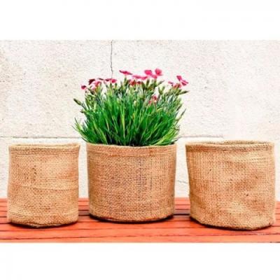 China 100% Eco-friendly Hemp Fibers Grow Bags Felt Reusable Pots For Medicinal Plants for sale