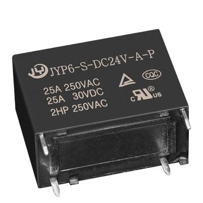 China 20A Sealed Relay P6 Non-terminated Sub-Smart Home Relay 24V 0.9W Small 4 Pin Relay for sale