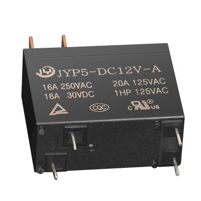 China Power Sealed Relays For Home Appliance Set 16A/12V Of 4 Pin Normally Open Relays for sale