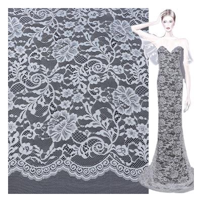 China Other Yanzi French Lace Eyelash Shawl Chantilly Fashion Fabric Best Selling French Lace Trimming for sale