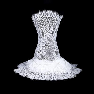 China Elastic Mesh Haute Couture Fabric European Fashion Lace Dress Dress Lace Fabric for sale