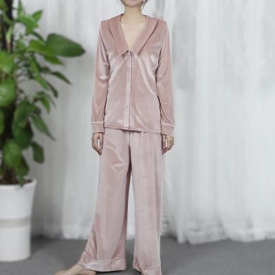 China New Style QUICK DRY Women's Yanzi Velvet Pajamas Spring and Autumn Home Use 2 Pieces Sleepwear Large Size Warm Robe External Use for sale