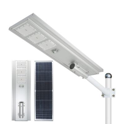 China HIGH QUALITY OUTDOOR WATERPROOF IP65 ROAD 50w 100w 150w all in one integrated solar LED street light for sale