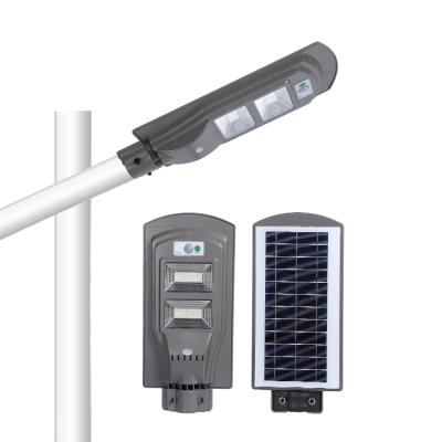 China ROAD 40 60 80 watt high power IP65 bridgelux waterproof smd 20 all in one solar led street light for sale