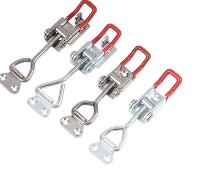 China Industrial 4 Pcs Toggle Latch Hook Toggle Clamp Adjustable Cabinet Boxes Lever Handle Lock Latch For Sliding Door Furniture Hardware for sale