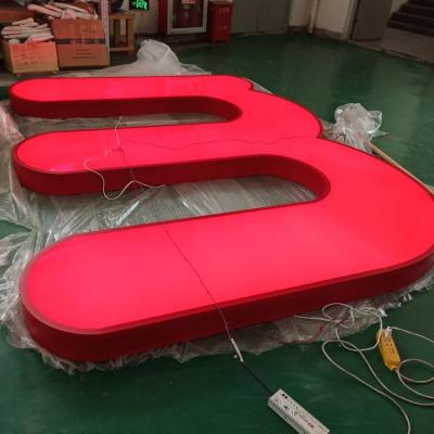 China Natural Front Store Sign Channel Letter Logo Name Display Back Outdoor Advertising Advertising Store Bed for sale