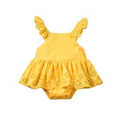 China 2021 Fashions New Style Breathable Summer Newborn Baby Toddler Baby Clothing Cotton Romper Dress for sale