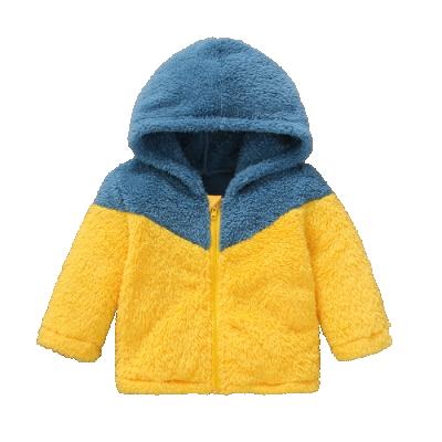 China 2022 New Anti-wrinkle Baby Clothing Neutral Blue Yellow Zipper Up Baby Clothes Boys Girls Baby Hoodies Unisex Sweatshirt for sale