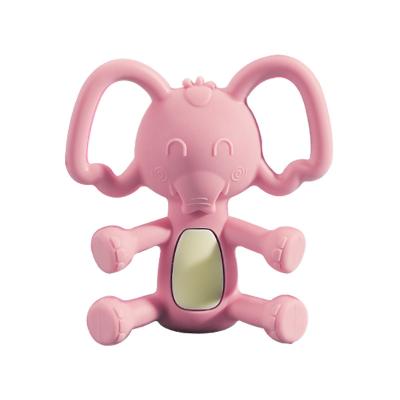 China Eco-Friendly Customized Wooden Bead Teeth Cover Food Grade Soft Silicone Custom Baby Teething Teether Toys for sale