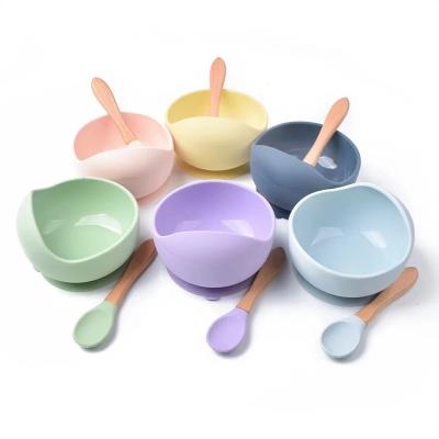 China BPA Free Integrated Circuit With High And Low Temperature Resistance Food Grade Silicone Baby Bowl for sale