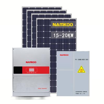 China Solar System 15KW Full Set Home Solar Power System 15000W Solar Power Systems for sale