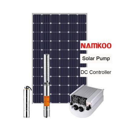 China Namkoo Solar Water Pump Teich Solar Fish Pond Water Solar Water Pump / DC 12V/24V Household Water Pump for sale