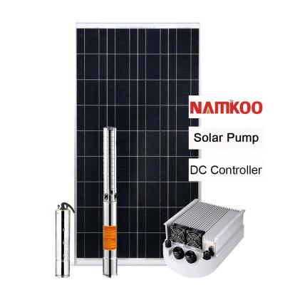 China Hot-selling solar water pump water pump solar panel for agriculture 1.5kw DC high efficiency solar water pump for sale