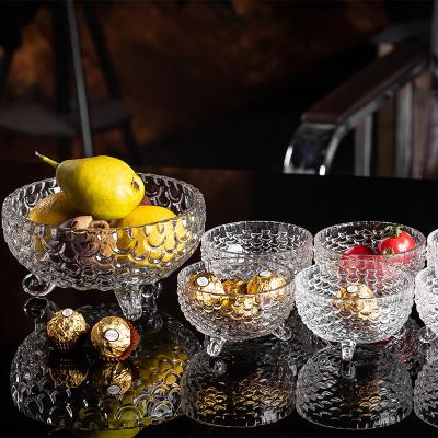 China SUSTAINABLE GROCERY buys dried fruit candy snacks storage glass wedding gift glass candy jar set for sale