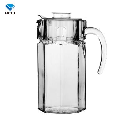 China GROCERY Hot Viable 1250ml 42.3oz Big Sale Juice Milk Water Glass Jug For Summer for sale