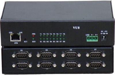 China 8 Port Serial RS232/422/485 to Ethernet Developed Server/Com Driver,Industrial Edition DNT-8ETH for sale