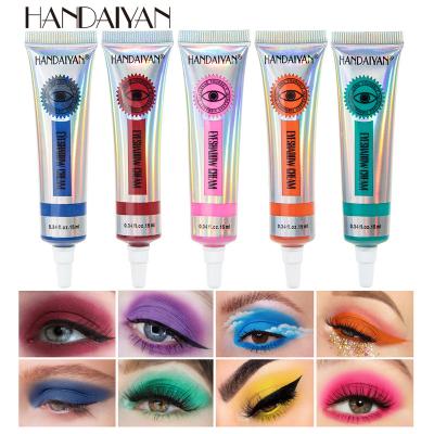 China Waterproof 12 Colors Matte EyeShadown Cream Long Lasting Eyeshadow Handaiyan Liquid Multifunctional Eyeliner Eye Makeup 15ml for sale