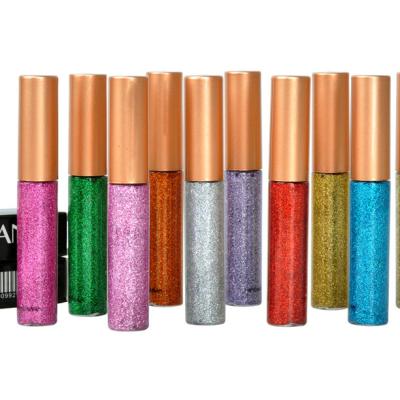 China Waterproof OEM Glitter Long Lasting Liquid Eyeliner Make Up Shimmer Eyeshadow for sale