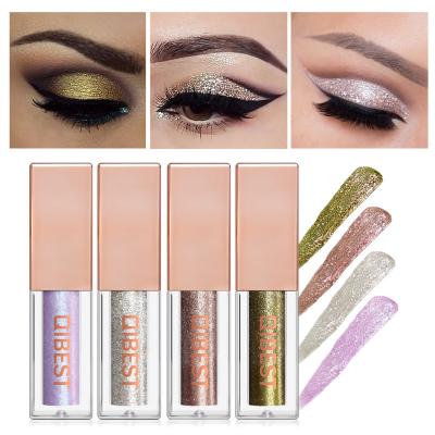 China Waterproof 6 Colors Sweatproof Liquid Eyeshadow Long Lasting Shimmer Liquid Eye Shadow Cosmetics Makeup for sale