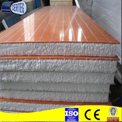 China 950mm EPS Polystyrene Roof Sandwich Panel Factory Price Metal Insulated Corrugated Sandwich Panel for sale