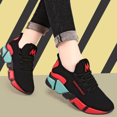 China Running Shoes Wholesale Cheap Customized Lady's Running Shoes Woven Breathable Summer And Winter Outdoor Sneakers Korean Fashionable Sports Shoes for sale