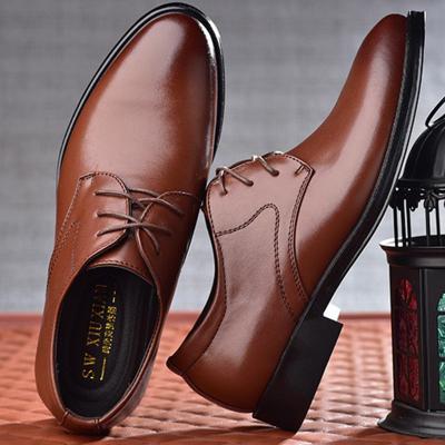 China New Fashion Male Business Formal Shoes Big Size Men Breathable Oxford Office Shoes Soft-sole PU Leather Dress Wedding Shoes For Men for sale