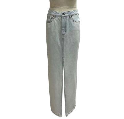 China High Waisted Denim Bottom For A Flattering Elongated Silhouette for sale