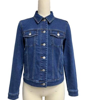 China Timeless Dark Indigo Design Classic Fit Denim Shirt Button Down Front Closure for sale