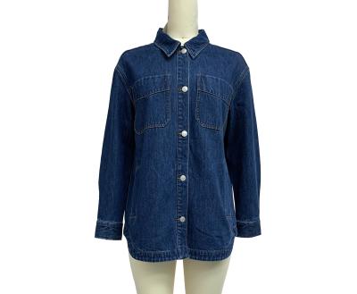 Κίνα Υπερμεγέθη Jean Shirt Denim Overshirt Για ένα χαλαρό και άνετο στυλ προς πώληση