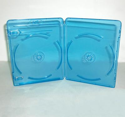 China Movie Production Promotion 2021 DVD Case 11mm double bluray (blue color) with outer film for sale