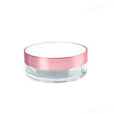 China Recycled Materials 2022 Round Shape Compact Makeup Powder Case With Net for sale