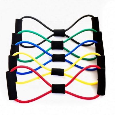 China Eco-friendly Latex Rope Yoga Resistance Band Fitness Gym Accessories Multi Shaped Gym Accessories Training Equipment for sale