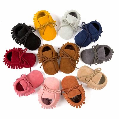 China Wholesale Soft Warm Breathable Sole Baby Moccasin Shoes Girls' First Walker Shoes Toddler PU Leather Non-slip Newborn Infant Infant Shoes for sale