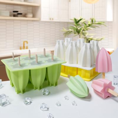 China New Arrival Sustainable DUMO Popsicle Molds Cake Pop Mold Easy Release Cakesicle Molds Silicone Molds Star Fruit Shell DIY Ice Popsicle for sale