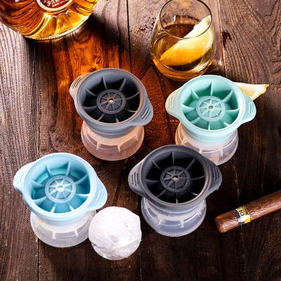 China DUMO Large Viable Round Ice Ball Silicone Mold Maker DIY Cocktail Whiskey Ice Cream Ball Mold Making Tool for sale