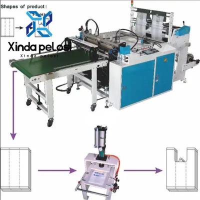 China OEM Flat Open Plastic Hdpe Müllbeutelmachmaschine 250 Stück/Min zu verkaufen