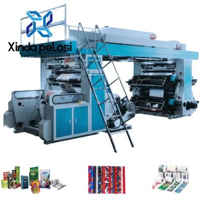 Cina 6 colori tipo stack Flexo Digital Bag Printing Machine per carta kraft carta termica in vendita