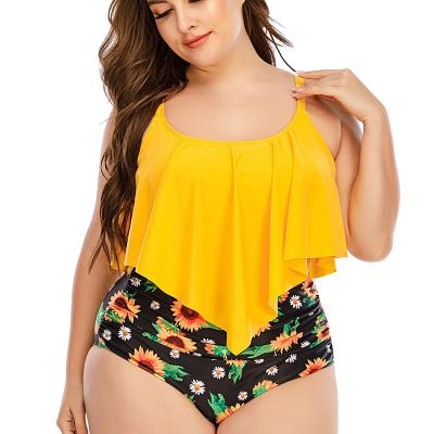 China Breathable Women Tankini Floral Tummy Control Swimwear Beach Top Retro Printed Swimwear With Shorts Two Piece Swimsuit for sale