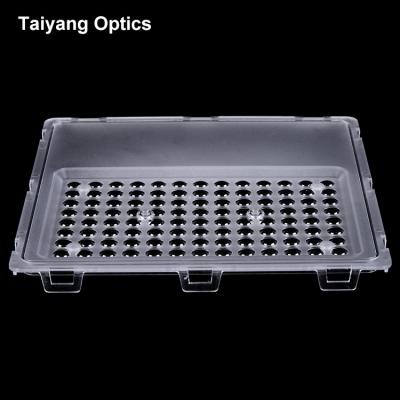 China 3030 flood light design new transparent light source 2835 5050 PC material integrated flood light lenses for sale