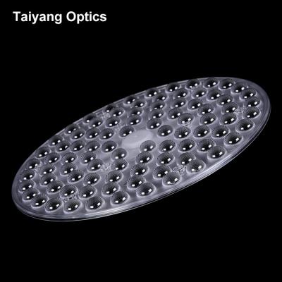 China Mining Light Wholesale Price 75 Degree Emit Even Light Polycarbonate Resin Material 3030 Mining Lamp Lenses for sale