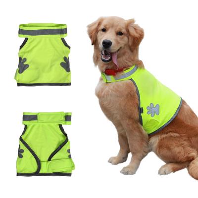 China 2021 Summer Sustainable Dog Apparel Vests Pet Clothes For Outdoor Print Pet Supplies Fabric For Large Dog Vest for sale