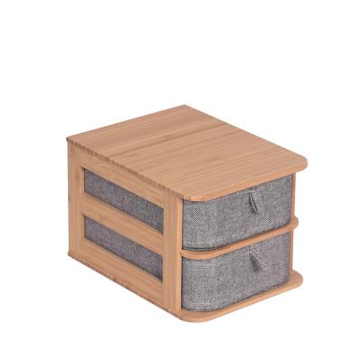 China Home Use High Quality Drawer Adjustable Storage Containers Bamboo Box (Size) For Underwear Sundries Jewelry for sale