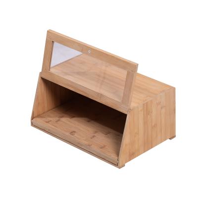 China No Full Square Bamboo Bread Bin Storage Bread Bin Bread Bin for sale