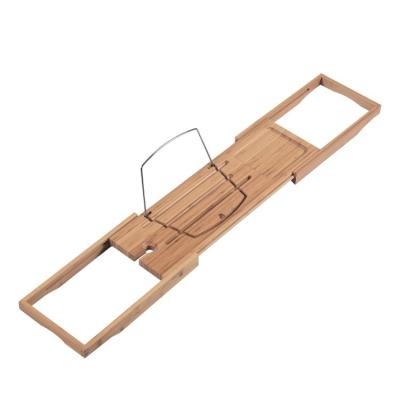 China Modern Complete Wooden Trolley Bath Board Bathtub Rack for sale