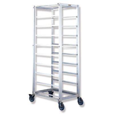 China 15 Tier Stainless Steel Quick Pan Trolley For 40*60cm Tray / Bread Pan Rack Trolley for sale