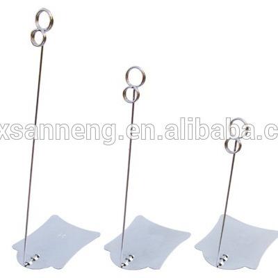 China Silver Eco-friendly Cookie Store Metal Food Tag Holder For Sale for sale